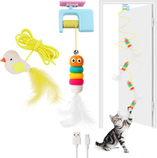 Interactive Cat Toys for Indoor Cats,Automatic Cat Hanging Toys for Bored Indoor