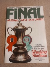 FA Cup Final 1980 Arsenal V West Ham United