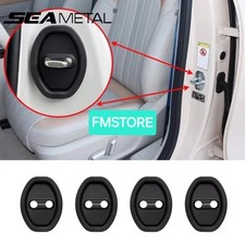 4 Copri Serratura Cuscinetti Antiurto Neri Porta Auto Universali 