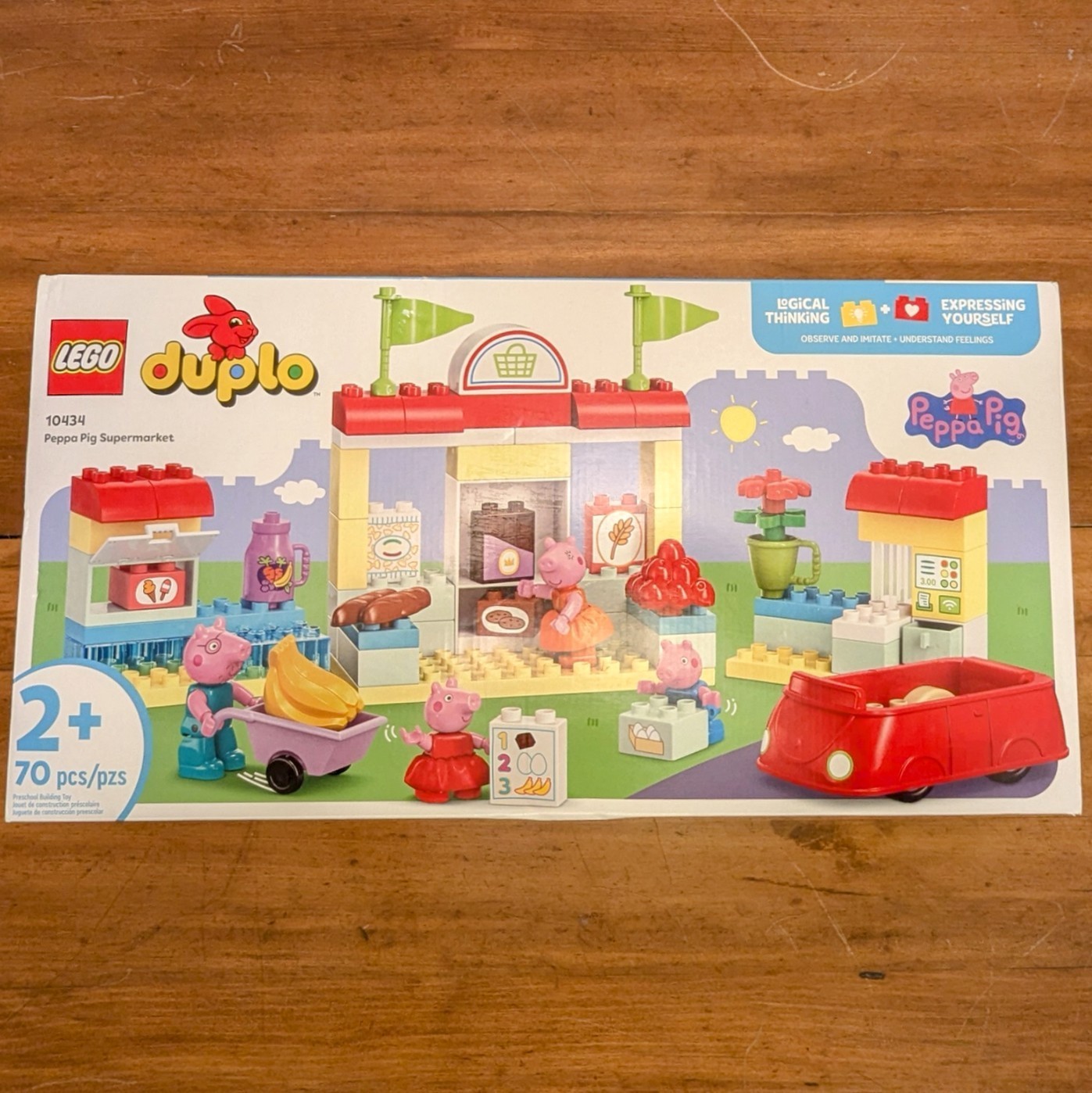 LEGO duplo 10434 Peppa Pig Supermarket, 68/70 pcs, 6 Bags Unopened, Looks Great