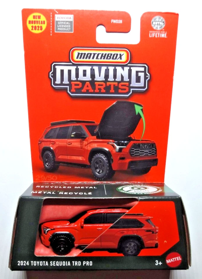 Matchbox - 2024 Toyota Sequoia TRD Pro - Moving Parts Series 2025 - JGV33