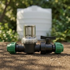 20 25 32 mm Tropfbew&auml;sserungsadapter mit 40 Maschen Filter f&uuml;r Gartenbew&auml;sser