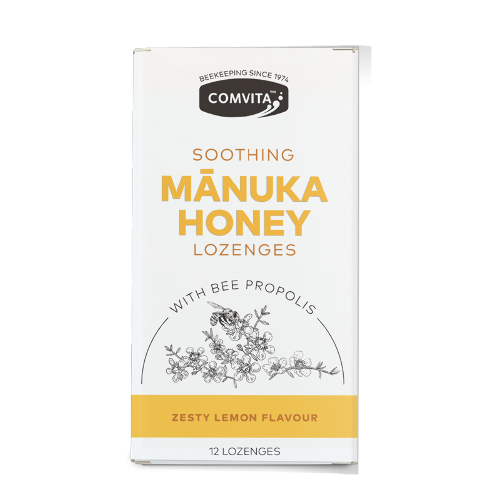 Comvita Manuka Honey Lozenges with Propolis Lemon 12 Pack