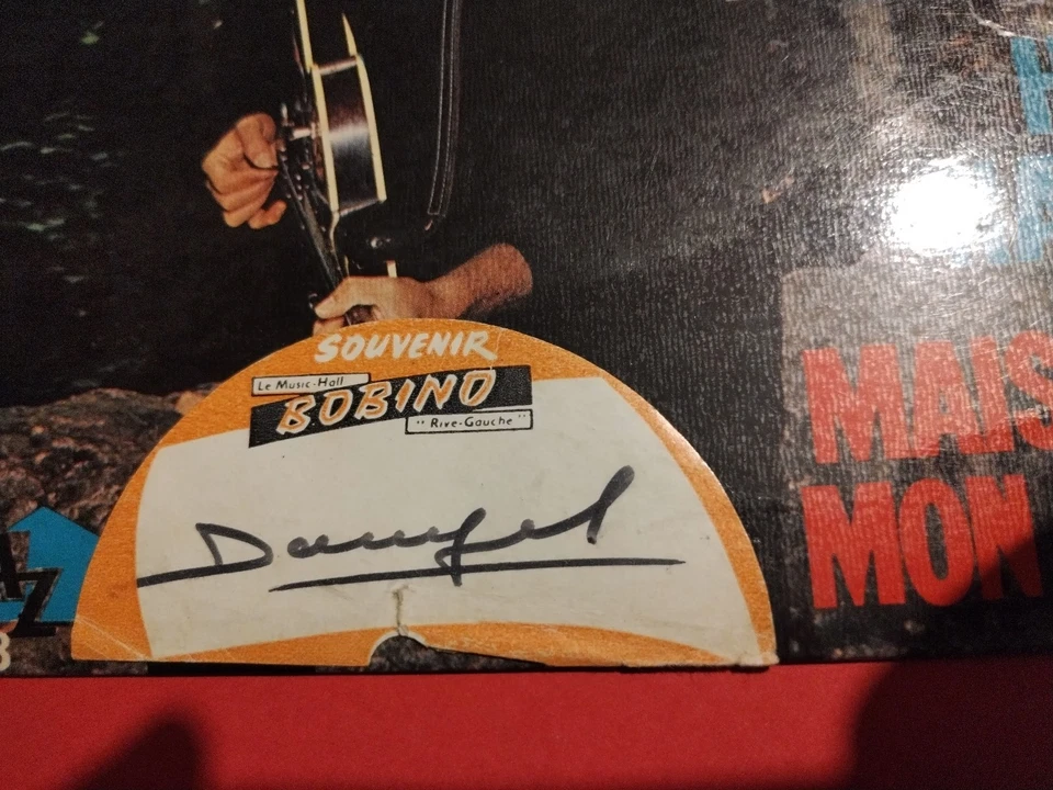 DANYEL GERARD - DEDICACE ETIQUETTE BOBINO - 45T - DISQUES AZ - MEMPHIS TENNESSEE - Photo 2/4