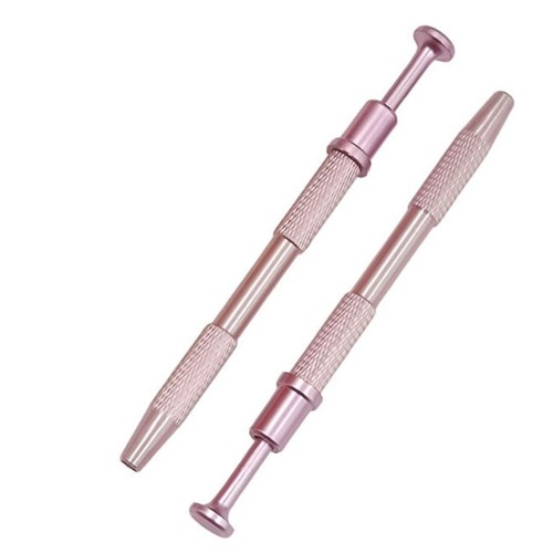 Strumento di raccolta in acciaio inox oro rosa con comodo manico per uso prolung - Imagen 2 de 4