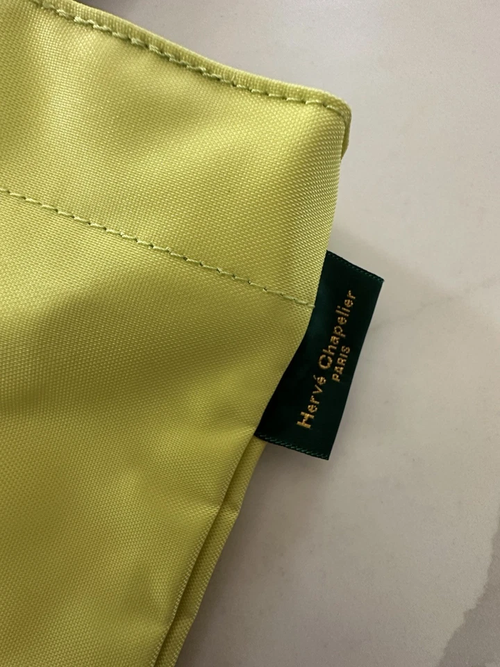 Herve Chapelier сумка с короткими ручками нейлона двухцветный зеленый  - Изображение 3 из 4