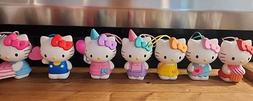 7 Hello Kitty Figurine Ornaments Toys Party Decor 4 Inches Tall