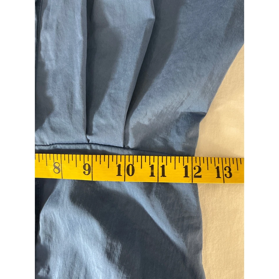 Vestido Camisa ZARA Azul Botón Frontal Manga Larga Cintura Ceñida XS Boho Campesino Foto 4 de 4