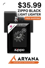 ZIPPO LIGHTER – Black Light Edition (Model 3395) | $35.99 | FREE SHIPPING