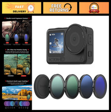 ND Filter Kit for DJI Osmo Action - 5 Pack CPL ND8 ND16 ND32, Snap-On Polarizing