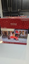 Gemmy Holiday Christmas 5 ft Dachshund Wiener Dog w/ Puppies Airblown Inflatable