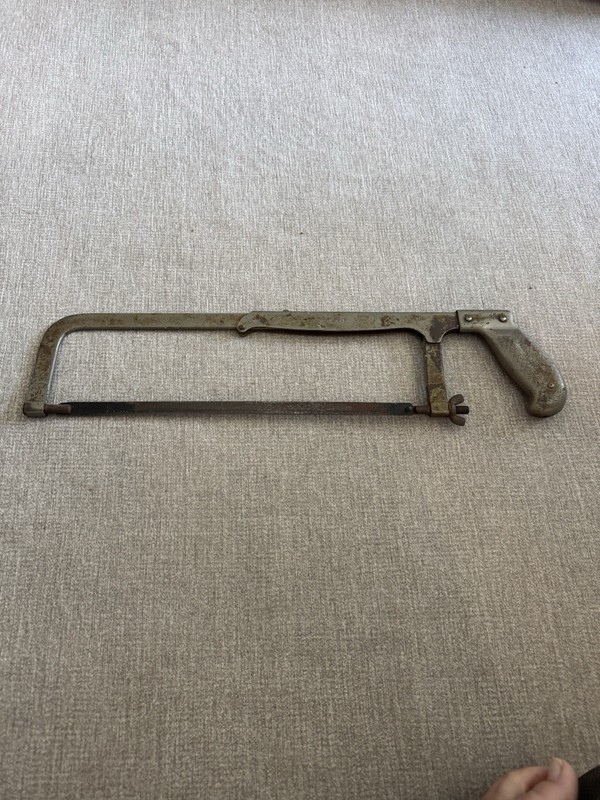 Vintage Crescent Tool Co. No. 12 Metal Hacksaw Frame, Jamestown NY USA, 18 in