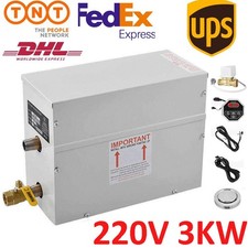3KW Sauna Steam Generator Shower  Bath Home Spa Generator For 105 cubic Feet 3m³