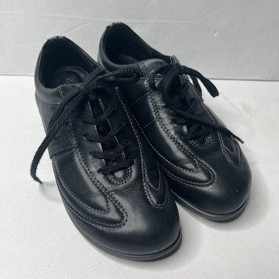 ECCO Active Vortex Black Leather Comfort Walking Sneakers Women s Size 5.5