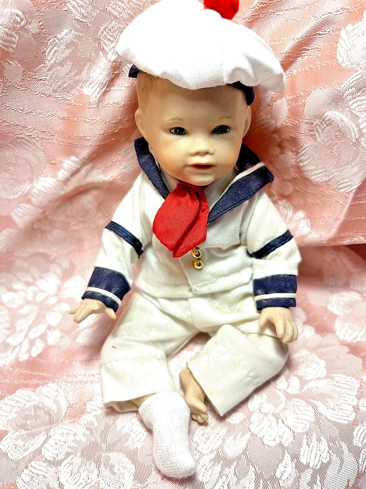 Muñecas de porcelana Ashton Drake Matthew Sailor Boy de Knowles de colección, par Foto 2 de 3