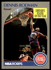 Dennis Rodman 1990 Hoops Pistons  Pistons NBA READ FREE SHIPPING AutographDen