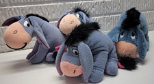 Disney Eeyore Plush Lot 4pc Winnie the Pooh Stuffed Animal Bundle Vintage