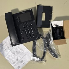 Polycom VVX 350 IP Gigabit Phone 2200-48830-025 VVX350 POE NEW No Box W/ AC Adap
