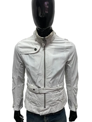 G-STAR RAW Veste Homme Taille L Blanche En Coton Ceinturée Vintage - Photo 1/4