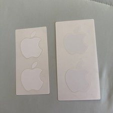 Authentic Apple White Logo Sticker Decal iPhone iPod Set Of Four
