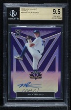 2020 Leaf Valiant Purple Prismatic 9/25 Nick Bitsko BGS 9.5 GEM MINT Auto 0e1