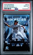 Graded 2025 Bowman Jacob Wilson #RR16 Rockstar Rookies RC Baseball Card PSA 10