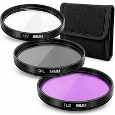 58MM Professional Multi-Coated Digital Filter Kit UV, CPL, FLD 