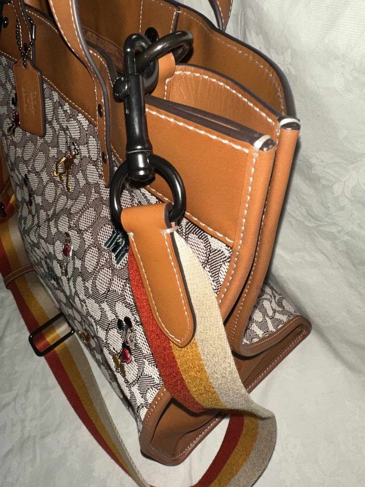 Borsa Coach Disney Collaboration 40 Topolino in pelle tote bag borsetta RARA limitata