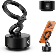 SK22 Magnetic Car Phone Holder With Vacuum Suction 360° Foldable Mount Durable
