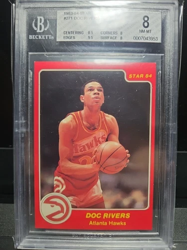 1983-84 Star Basketball #271 Doc Rivers Atlanta Hawks RC Rookie BGS 8 PSA SGC