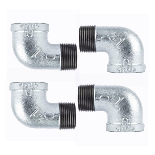 Galvanized 90 Degree Street Elbow Pipe Fitting Plumbing Hardware 1 Inch