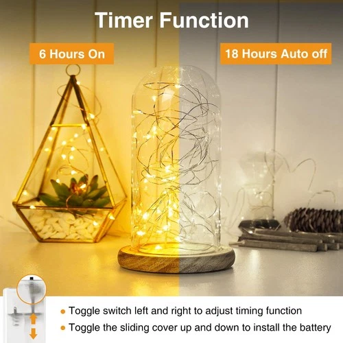 litogo LED Fairy Lights, Battery, Timer, 3 m, photo 2
