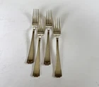 Gorham Etruscan 6.53 oz Sterling Silver DINNER FORKS SET OF 4 No Mono Old Marks
