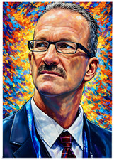 KEN MORROW * Fun Novelty * SPORTS CELEBRITY * Illustrated Art Card * ATC ACEO