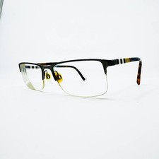 Burberry Eyeglasses Mens Black Tortoise Half ...