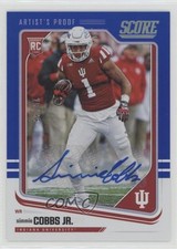 2018 Score Rookies Artist's Proof Signatures 28/35 Simmie Cobbs Jr #390 Auto 0cz