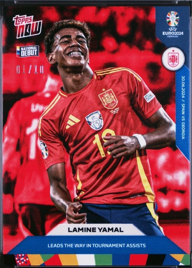 【正規品】　スペイン代表　EURO優勝モデル　ラミンヤマル　オーセンティッ　ユニ 2024 Topps Now Uefa Euro - Lamine Yamal #038 for sale | eBay