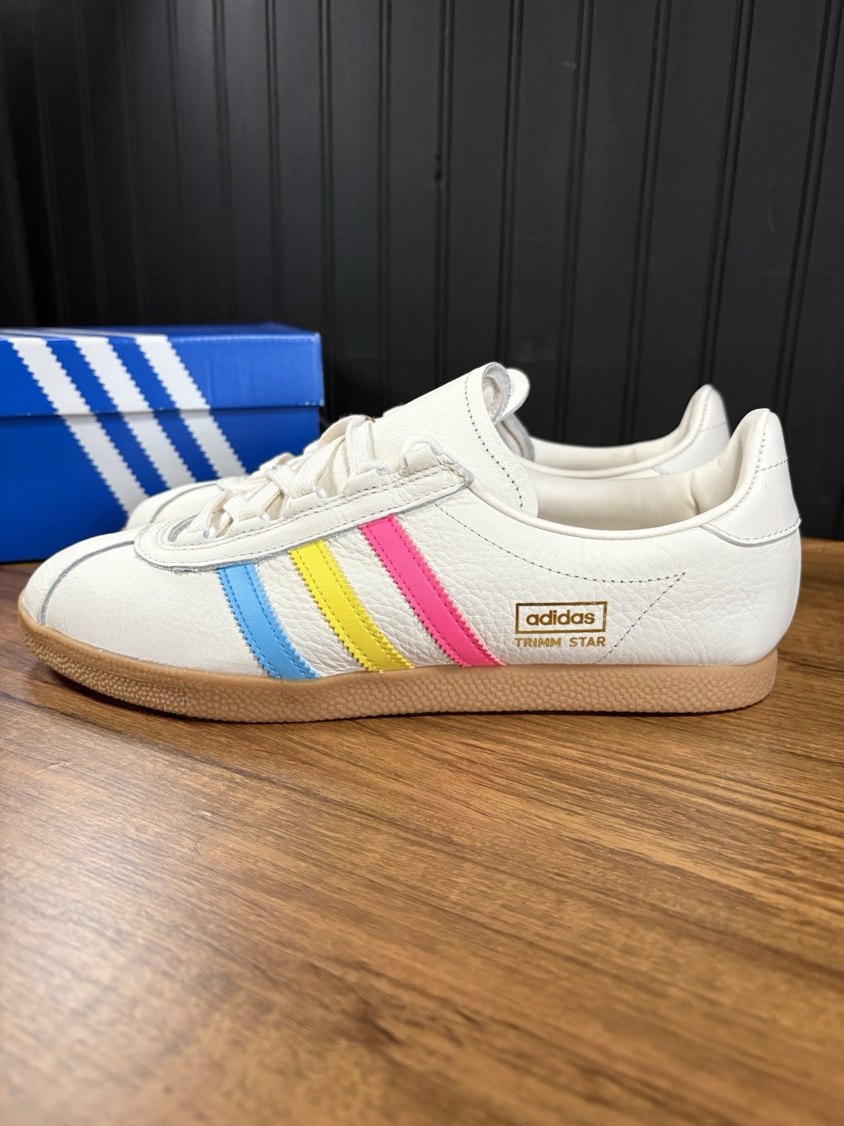 Adidas Trimm Star White/Multi Size 8 image 2