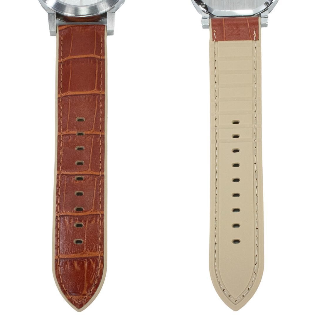 Burberry Watch Men's The City Silver Brown Simple Check Logo BURBERRY,17322 thumbnail 5