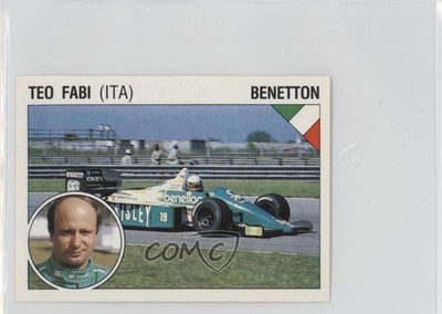 1986 Panini Supersport Stickers Italian Teo Fabi #40 0b0