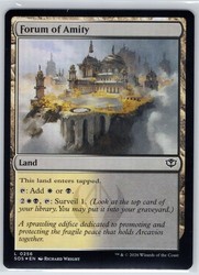 Forum of Amity #256 Foil Secrets of Strixhaven MTG
