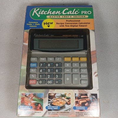 Recipe Conversion Calculator Kitchen Calc Pro 8305 Master Chef Edition WORKS!