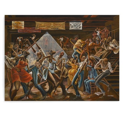 #ad Ernie Barnes The Sugar Shack Classic Cultural Wall Art Poster $29.99
