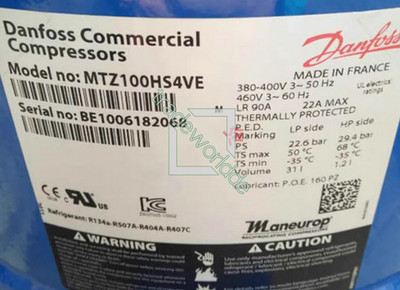 1PCS MTZ100HS4VE new compressors