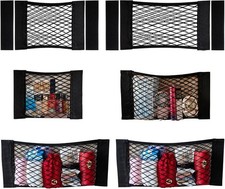 6 Pack Mesh Cargo Net Trunk Cargo Net Wall Sticker 6PCS Different Sizes 