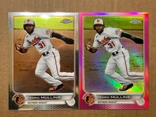 Cedric Mullins 2022 Topps Chrome Base & Pink Refractor Baseball Card. Orioles