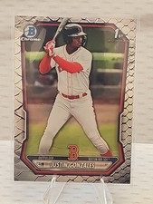 2026 Bowman Chrome Justin Gonzales Reptilian 1st #BCP-141 SP RED SOX