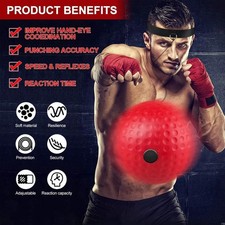 Kickbox Reflexball Kopfband Speed Trainingsba...
