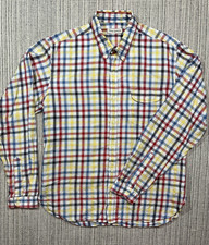 Oliver Spencer Shirt Mens Medium 15 5 Plaid Check Cotton Button Down Portugal