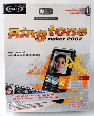 MAGIX RINGTONE MAKER 2007 SOFTWARE FOR WINDOWS 2000 XP VISTA NEW SEALED !